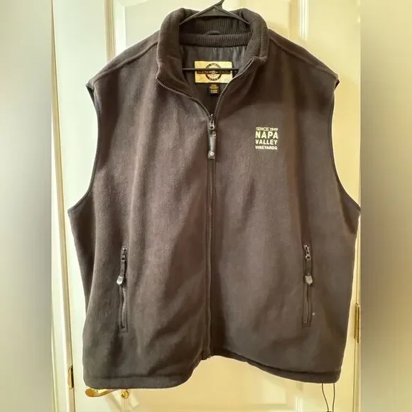 NWOT North End All Climate Wear Men's Fleece Vest Full Zip 2X-Large Black - Picture 4 of 14